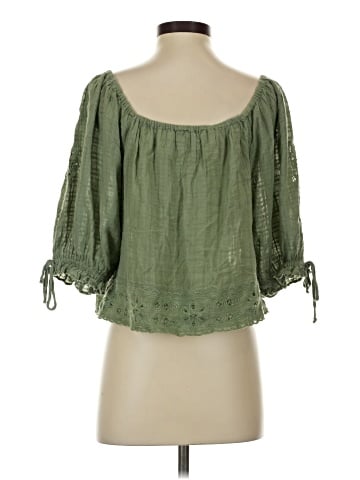 American Eagle Outfitters 3/4 Sleeve Blouse (view 2)