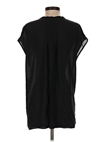 Vince. Short Sleeve Silk Top (view 2)