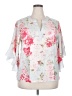 Unbranded Floral Pink 3/4 Sleeve Blouse Size XXL - photo 1