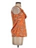 Banana Republic Factory Store Animal Print Orange Sleeveless Blouse Size S - photo 4
