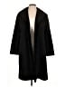 Fleurette 100% Wool Black Wool Coat Size 14 - photo 1