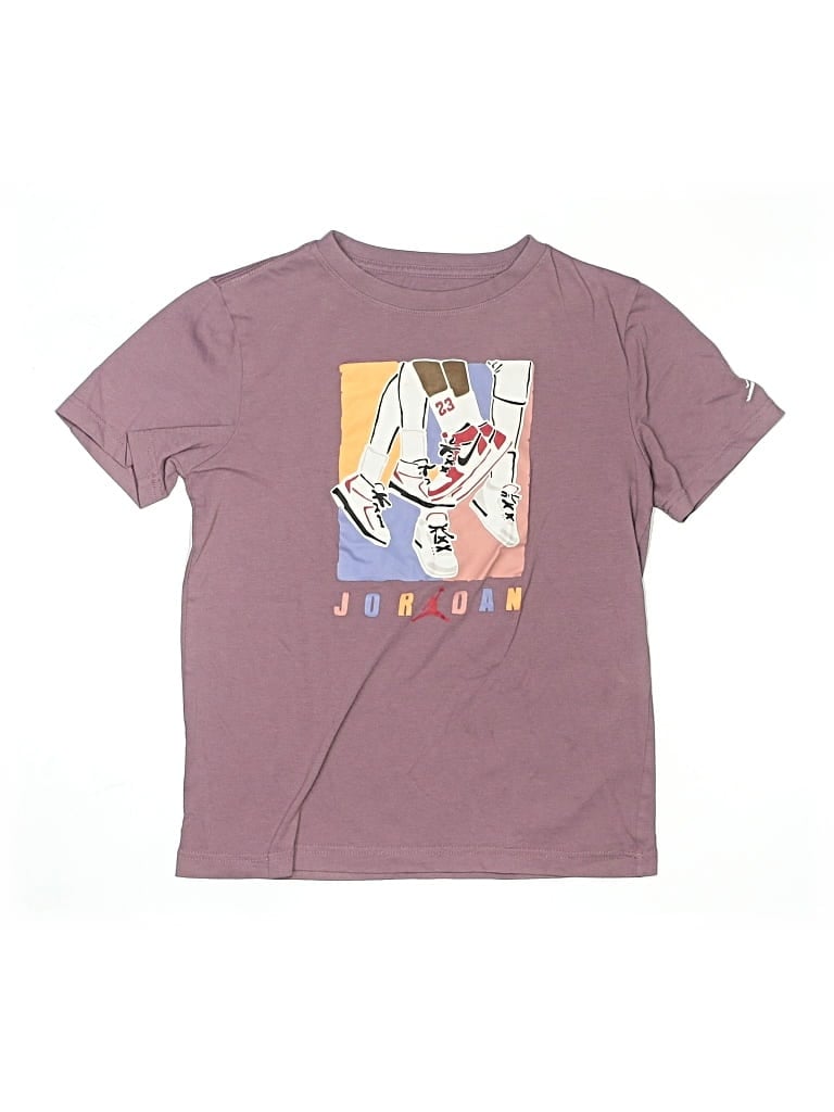 Pre-owned Air Jordan Kids' Short Sleeve T-shirt In Purple