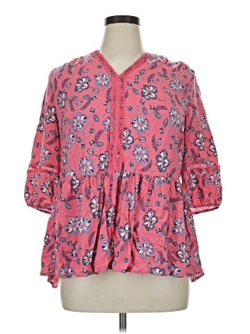 Catherines 3/4 Sleeve Blouse (view 1)