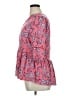 Catherines 100% Rayon Floral Pink 3/4 Sleeve Blouse Size 14 (petite) - photo 5