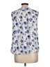 Talbots 100% Polyester Blue Sleeveless Blouse Size Lg Petite - photo 2