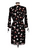 Collective Concepts 100% Polyester Floral Black Casual Dress Size L - photo 2