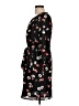 Collective Concepts 100% Polyester Floral Black Casual Dress Size L - photo 5