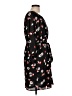 Collective Concepts 100% Polyester Floral Black Casual Dress Size L - photo 4