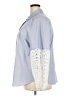 Chico's Color Block Blue 3/4 Sleeve Blouse Size XXL (4) - photo 5