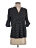 Calvin Klein 100% Polyester Polka Dots Black 3/4 Sleeve Blouse Size S (petite) - photo 1