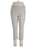 Elle Solid Gray Casual Pants Size L - photo 1