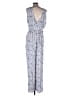Splendid 100% Viscose Paisley Blue Jumpsuit Size M - photo 2
