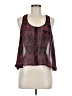 iris Burgundy Sleeveless Blouse Size M - photo 1