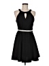Emerald Sundae Solid Black Cocktail Dress Size M - photo 1