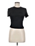 Shein Black Short Sleeve Turtleneck Size 6 - photo 1