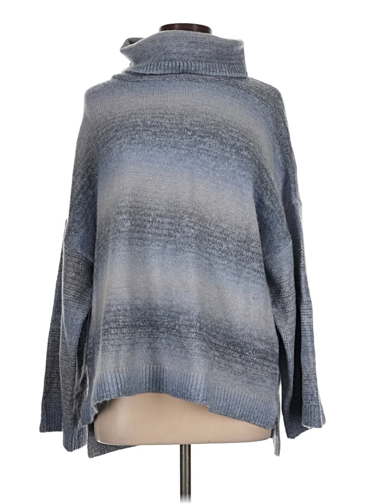 Pre-owned Time And Tru Turtleneck Sweater In Gray
