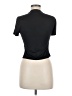 Shein Black Short Sleeve Turtleneck Size 6 - photo 2
