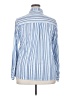 Passport 100% Polyester Stripes Blue Long Sleeve Blouse Size 2X - photo 2