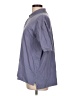 Croft & Barrow 100% Cotton Gray 3/4 Sleeve Button-Down Shirt Size L - photo 5
