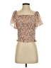1.State 100% Polyester Orange Short Sleeve Top Size S - photo 1