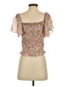 1.State 100% Polyester Orange Short Sleeve Top Size S - photo 2