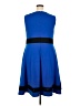 Calvin Klein Color Block Blue Casual Dress Size 18 - photo 2