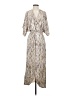 Lezat 100% Polyester Silver Casual Dress Size S - photo 1
