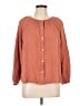 Gap 100% Cotton Orange 3/4 Sleeve Blouse Size L - photo 1