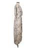 Lezat 100% Polyester Silver Casual Dress Size S - photo 4