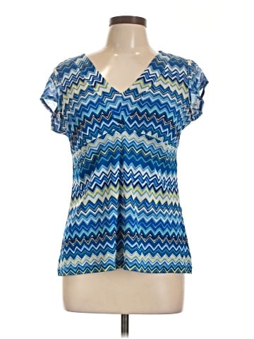 Liz & Co. Short Sleeve Blouse (view 1)