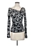 INC International Concepts Black Long Sleeve Top Size S - photo 1