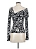INC International Concepts Black Long Sleeve Top Size S - photo 2
