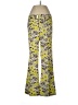 J. McLaughlin Print Yellow Casual Pants Size 12 - photo 1