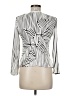 Alexandra Rosati 100% Cotton Graphic White Blazer Size 8 Petite - photo 2