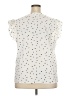 Shein Curve 100% Polyester Stars Ivory Short Sleeve Blouse Size 18 Plus (3) - photo 2