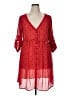 Torrid 100% Polyester Hearts Red Casual Dress Size 1X Plus (1) - photo 1
