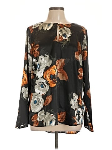 White House Black Market Long Sleeve Blouse (view 1)