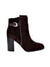 Lands' End 100% Leather Burgundy Ankle Boots Size 9 1/2 - photo 1