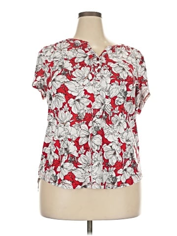 Liz Claiborne Short Sleeve Blouse (view 1)