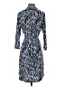 Veronica M. Print Blue Casual Dress Size S - photo 2