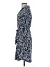 Veronica M. Print Blue Casual Dress Size S - photo 5