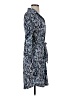 Veronica M. Print Blue Casual Dress Size S - photo 4
