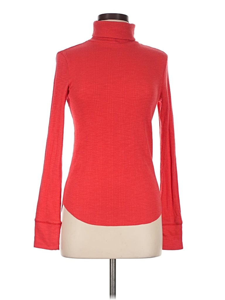 Aerie Long Sleeve Turtleneck In Red