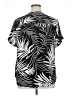 Torrid Tropical Black Short Sleeve Blouse Size 1X Plus (1) - photo 2