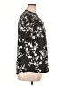 Unbranded Floral Black Short Sleeve Blouse Size XL - photo 4