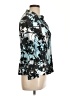Akris Punto 100% Baumwolle Print Teal Blazer Size 12 - photo 4