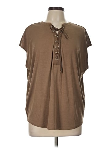 White House Black Market Short Sleeve Henley (view 1)