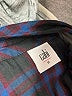 CAbi 100% Rayon Plaid Blue Long Sleeve Button-Down Shirt Size M - photo 7