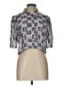 Assorted Brands Silver Short Sleeve Blouse Size L (estimated) - photo 1