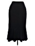 Emma James Solid Black Formal Skirt Size 10 - photo 1